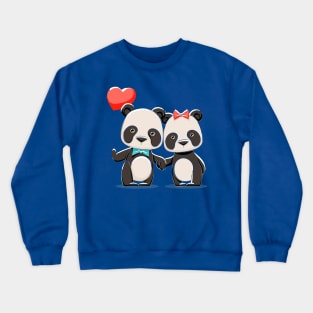 Panda Couple Crewneck Sweatshirt